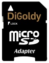 Digoldy microSDHC class 6 16GB + SD adapter