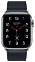 Apple Watch Herms Series 4 GPS + Cellular 44mm Stainless Steel Case with Swift Leather Single Tour