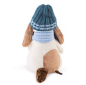 Basik & Co Bartolomew в голубой шапке и шарфе (27 см)