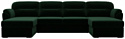 Лига диванов Бостон 100547 (зеленый)