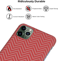 Pitaka MagEZ для iPhone 11 Pro (herringbone, красный/оранжевый)