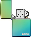 Zippo Classic High Polish Teal Zippo Logo 49191ZL