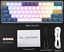 Royal Kludge RK61 Plus RGB white, RK Cyan Royal Kludge RK61 Plus RGB white, RK Cyan