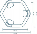Jilong Giant Hexagon Family Pool 57161 (223x211x58) Jilong Giant Hexagon Family Pool 57161 (223x211x58)