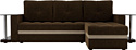 Craftmebel Атланта М угловой 2 стола (нпб, правый, коричневый вельвет)