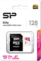 Silicon Power Elite microSDXC SP128GBSTXBV1V20SP 128GB + SD adapter