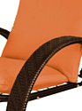 M-Group Фасоль 12370207 (коричневый ротанг/оранжевая подушка)
