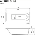 Excellent Aurum Slim 170x70