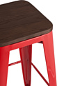 Stool Group TOLIX WOOD барный (красный) глянцевый