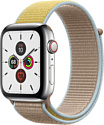 Apple Watch Series 5 44mm GPS + Cellular Stainless Steel Case with Sport Loop