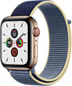 Apple Watch Series 5 44mm GPS + Cellular Stainless Steel Case with Sport Loop