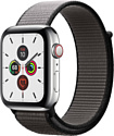 Apple Watch Series 5 44mm GPS + Cellular Stainless Steel Case with Sport Loop