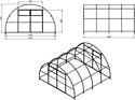 ComfortProm 40x20/0.67 8x4 м (двухстворчатая, 6 мм поликарбонат)