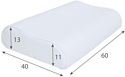 Amaro Home Memory Foam Wave HOME-24MF-W