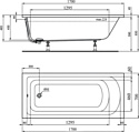 Ideal Standard Hotline K865901 170x70