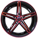 Sakura Wheels 3180 8x18/5x108 D73.1 ET42 Black Red Lip