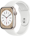 Apple Watch Series 8 45 мм (алюминиевый корпус, спортивный силиконовый ремешок) Apple Watch Series 8 45 мм (алюминиевый корпус, спортивный силиконовый ремешок)