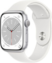 Apple Watch Series 8 45 мм (алюминиевый корпус, спортивный силиконовый ремешок) Apple Watch Series 8 45 мм (алюминиевый корпус, спортивный силиконовый ремешок)