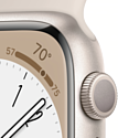 Apple Watch Series 8 45 мм (алюминиевый корпус, спортивный силиконовый ремешок) Apple Watch Series 8 45 мм (алюминиевый корпус, спортивный силиконовый ремешок)