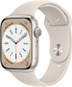 Apple Watch Series 8 45 мм (алюминиевый корпус, спортивный силиконовый ремешок) Apple Watch Series 8 45 мм (алюминиевый корпус, спортивный силиконовый ремешок)