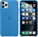 Apple Silicone Case для iPhone 11 (синяя волна)