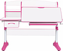 Anatomica Uniqa + надстройка + подставка для книг с розовым креслом Armata Duos (белый/розовый)