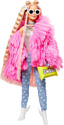 Barbie Extra Doll 3 in Pink Coat with Pet Unicorn-Pig GRN28