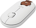 Logitech M350 Pebble Line Friends Brown white