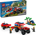 LEGO City 60412 Пожарная машина 4х4 со спасательным катером