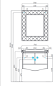 Акватон Тумба Венеция 75 с умывальником Венеция 75 (белый)