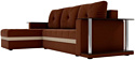Craftmebel Атланта М угловой 2 стола (боннель, левый, коричневая рогожка)