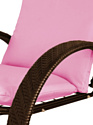 M-Group Фасоль 12370208 (коричневый ротанг/розовая подушка)