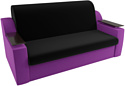 Лига диванов Сенатор 100715 100 см (черный/фиолетовый)