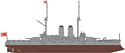 Hasegawa Линкор Japanese Navy Battleship Mikasa (Full Hull)