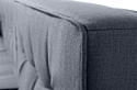 Divan Астер Textile Grey (левый, рогожка, серый)