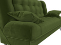 Лига диванов Анна 28065 (микровельвет, зеленый)