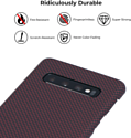 Pitaka MagEZ для Samsung Galaxy S10+ (plain, черный/красный)
