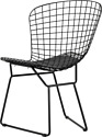 Stool Group Bertoia с черной подушкой (черный)