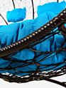 M-Group Лежебока 11180203 (с коричневым ротангом/голубая подушка)