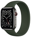 Apple Watch Series 6 GPS + Cellular 44mm Stainless Steel Case with Solo Loop