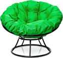 M-Group Папасан 12010404 (черный/зеленая подушка)