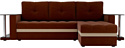 Craftmebel Атланта М угловой 2 стола (нпб, правый, коричневая рогожка)