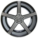 Sakura Wheels 9135 9.5x19/5x120 D74.1 ET27 Темно-серый с полировкой