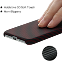 Pitaka MagEZ Case Pro для iPhone 8 (twill, черный/красный)
