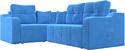 Mebelico Кембридж угловой 108812 (левый, велюр, голубой)