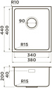 Omoikiri Tadzava Ultra 15 38-U/I 