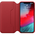 Apple Leather Folio для iPhone XS Red