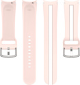 Rumi Sport Line силиконовый для Samsung Galaxy Watch4/5 (20 мм, розовый/белый)