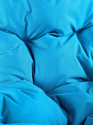M-Group Капля Лори 11530403 (черный ротанг/голубая подушка)