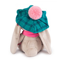 Зайка Ми В зеленой кепке и розовом шарфе (18 см)
